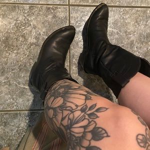 Road Wolf Western Women's Boots 2230 Black Leather Size 9M